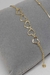 PULSEIRA DOURADA 5 CORAÇÕES VAZADOS
