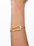 MEIO BRACELETE DOURADO LISO ORGÂNICO