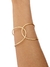 MEIO BRACELETE DOURADO ENTRELAÇADO