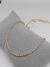 CHOKER DOURADA CORDÃO BAIANO 2MM 40CM 18K