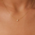 COLAR DOURADO PONTO DE LUZ QUADRADO G