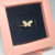 ANEL DOURADO BORBOLETA CRAVEJADA