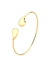 MEIO BRACELETE DOURADO GOTA LISA