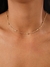 CHOKER DOURADA SINGAPURA E BOLINHAS VAZADAS