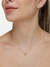 Conjunto dourado coração com ponto de luz