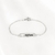 PULSEIRA INFANTIL NOME GRAVADO CORAÇÃO AÇO INOX