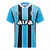 Camisa masculina do Grêmio I Tricolor Classic da Umbro, com listras azul e preta e logo da equipe.