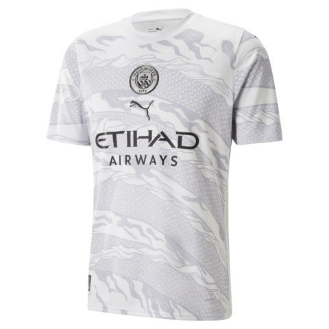 CAMISA -JERSEY -SPECIAL -EDITION- MANCHESTER CITY- YEAR OF THE -DRAGON- 2023/24-puma-gabriel jesus - branca-branco