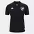Camisa feminina preta do Vasco, modelo III 24/25, com logo da Kappa e detalhes em texto sutil-vascão-´Coutinho 