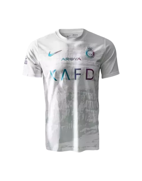 Camisa Al-Nassr Refletiva- Third- 2023/24 -Torcedor-Nike- Masculina - Branca- branco-cristiano ronaldo- 