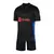 Kit infantil do Barcelona II 24/25, com camisa preta e detalhes em azul e vermelho, fabricado pela Nike.