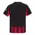 Camisa  do AC Milan 25/26 masculina da Puma, nas cores preta e vermelha com detalhes em cinza e logo Emirates Fly Better