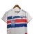 Camisa branca do Fortaleza 24/25 para torcedores, com detalhes em azul e vermelho.