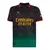 Camisa do AC Milan edição especial 25/26 masculina preta com detalhes em verde, gola preta com detalhes vermelhos e logo da Emirates Fly Better em amarelo