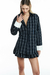 CAMISA TRICOLINE XADREZ PRETA - TIG - ENCANTARE