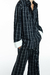 CAMISA TRICOLINE XADREZ PRETA - TIG