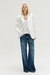 CALÇA JEANS DARK BLUE PERNA AMPLA - TIG - comprar online