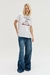 CALÇA JEANS DARK BLUE PERNA AMPLA - TIG na internet