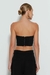 CROPPED TOMARA QUE CAIA COM SOBREPOSICAO SHELL PRETO - ZEN OFICIAL na internet