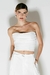 CROPPED TOMARA QUE CAIA ESTRUTURADO COM SOBREPOSICOES OFF WHITE - ZEN OFICIAL - comprar online