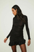 VESTIDO MINI JERSEY PRETO BABADOS - ANIMALE na internet