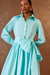 VESTIDO LONGO SAIA PREGAS CIEL - AGILITA - ENCANTARE