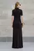 VESTIDO JERSEY DESTIN GOLA LONGO PRETO - ESSENCIALE na internet