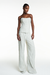 TOP CORSET TOMARA QUE CAIA XADREZ BEGE CLARO - TIG - comprar online