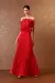 SAIA LONGA CREPE PLISSADA ROUGE - AGILITA - comprar online