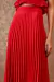 SAIA LONGA CREPE PLISSADA ROUGE - AGILITA - loja online