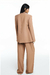 BLAZER ALFAIATARIA CREPE PATOU MARROM MOCHA - TIG - ENCANTARE