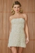 VESTIDO CURTO AURORA FLOR 3D OFF WHITE - FABULOUS AGILITA na internet