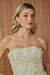 VESTIDO CURTO AURORA FLOR 3D OFF WHITE - FABULOUS AGILITA - ENCANTARE