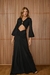 VESTIDO LONGO ALESSANDRA ABERTURA CENTRAL PRETO ANJA - FABULOUS AGILITA - ENCANTARE
