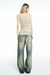 BLUSA MANGA LONGA RENDA FLORAL OFF WHITE - TIG - ENCANTARE