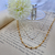 Corrente Munique - banhado a OURO 18K com bolinhas