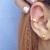 Piercing fake Marbela - Banhado a OURO 18K com coração - comprar online