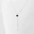 Colar bady gravatinha com borboleta - banhado a PRATA - comprar online