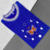 T-Shirt Celeste azul royal estampa borboleta e lua