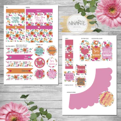 Imagen de KIT IMPRIMIBLE DIA DE LA MUJER FLORES DESAYUNO