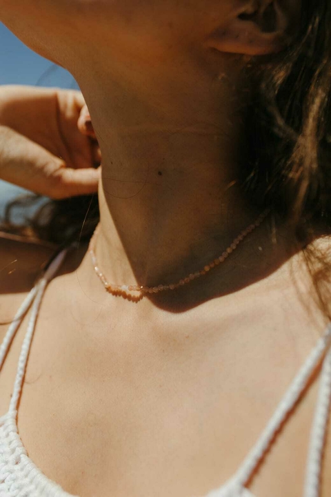 Colar com mix de pedras