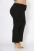 Calça Reta Plus Size de Linho Preta - loja online