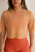 Cropped Tule - Salmão