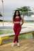 Conjunto Calça c/Bolso - Bordô