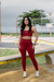 Conjunto Calça c/Bolso - Bordô - loja online
