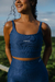 Conjunto Short c/Bolso - Azul Petróleo - loja online