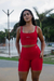 Conjunto Short c/ Bolso - Vermelho