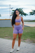 Conjunto Short Bicolor c/Bolso - Lavanda