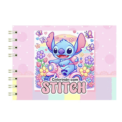 Livro de Colorir Bobbie Goods Labubu Stitch Capa Dura 50 Páginas na internet