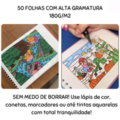 Livro de Colorir Bobbie Goods Labubu Stitch Capa Dura 50 Páginas na internet